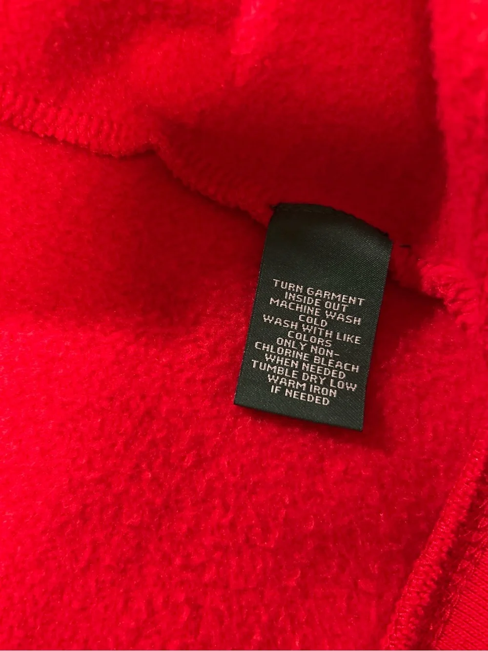 Ralph Lauren LRL Bright Red Zip-Up Hoodie - Picture 4 of 4